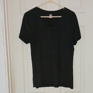 Black V-Neck T-Shirt